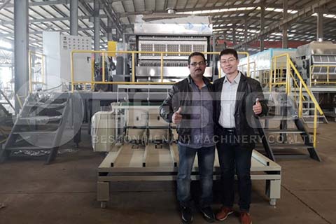 BTF-5-12 Egg Tray Machine to Saudi Arabia