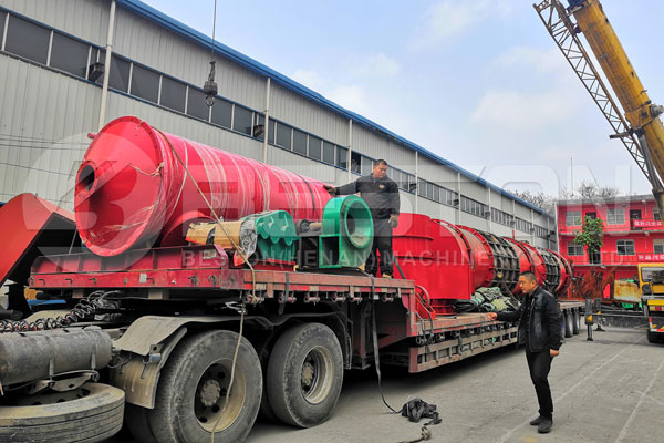 Shipment of Coconut Shell Charcoal Making Machine