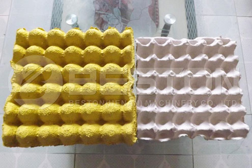 Egg Trays Produced by Beston Egg Tray Making Machine