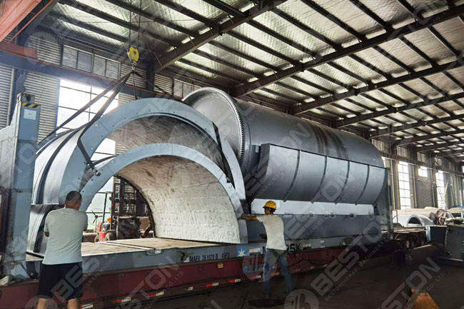 Beston Batch Charcoal Making Furnace Shipped to Spain